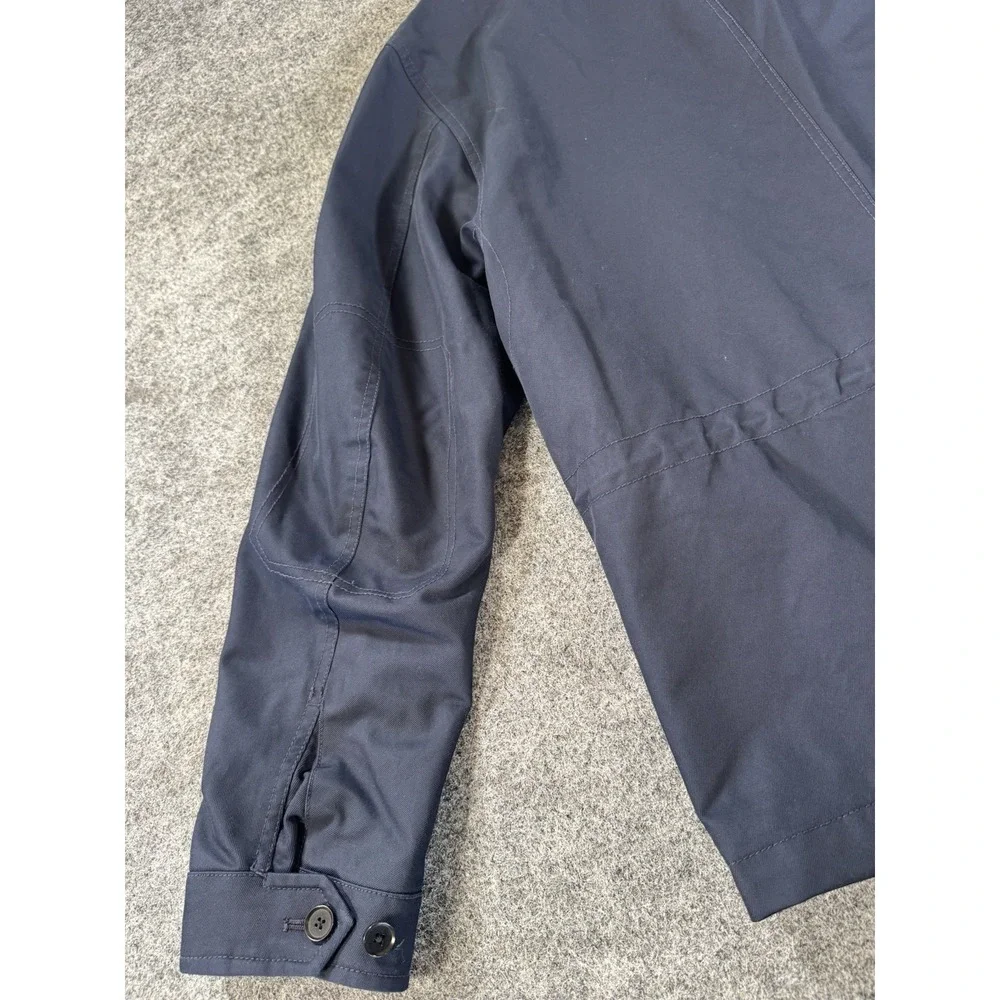 Banana Republic Men's Large Navy Blue Utility Field Jacket Cotton Nylon Lined